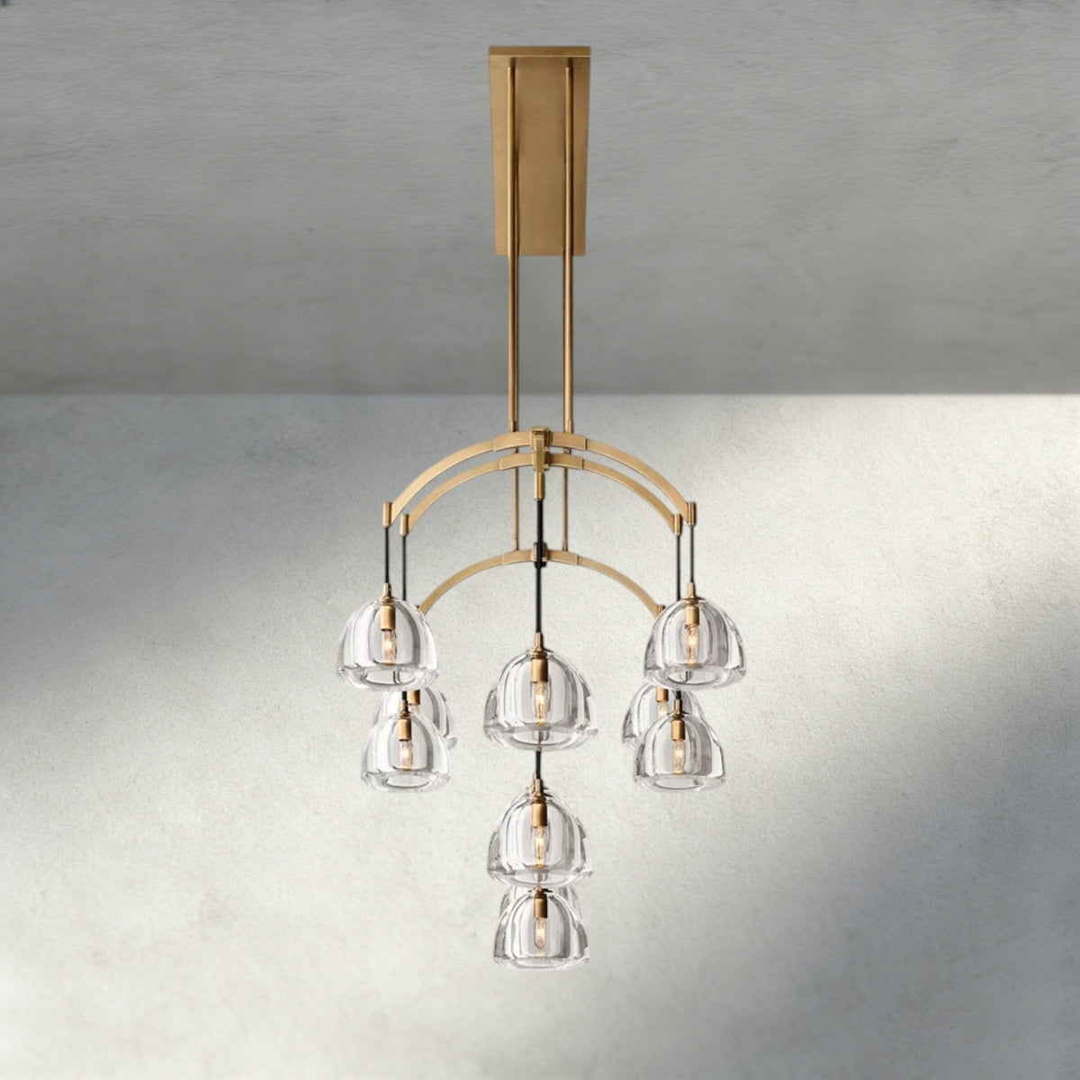 Hemisphere Linear Chandelier 54", 72" - Brig