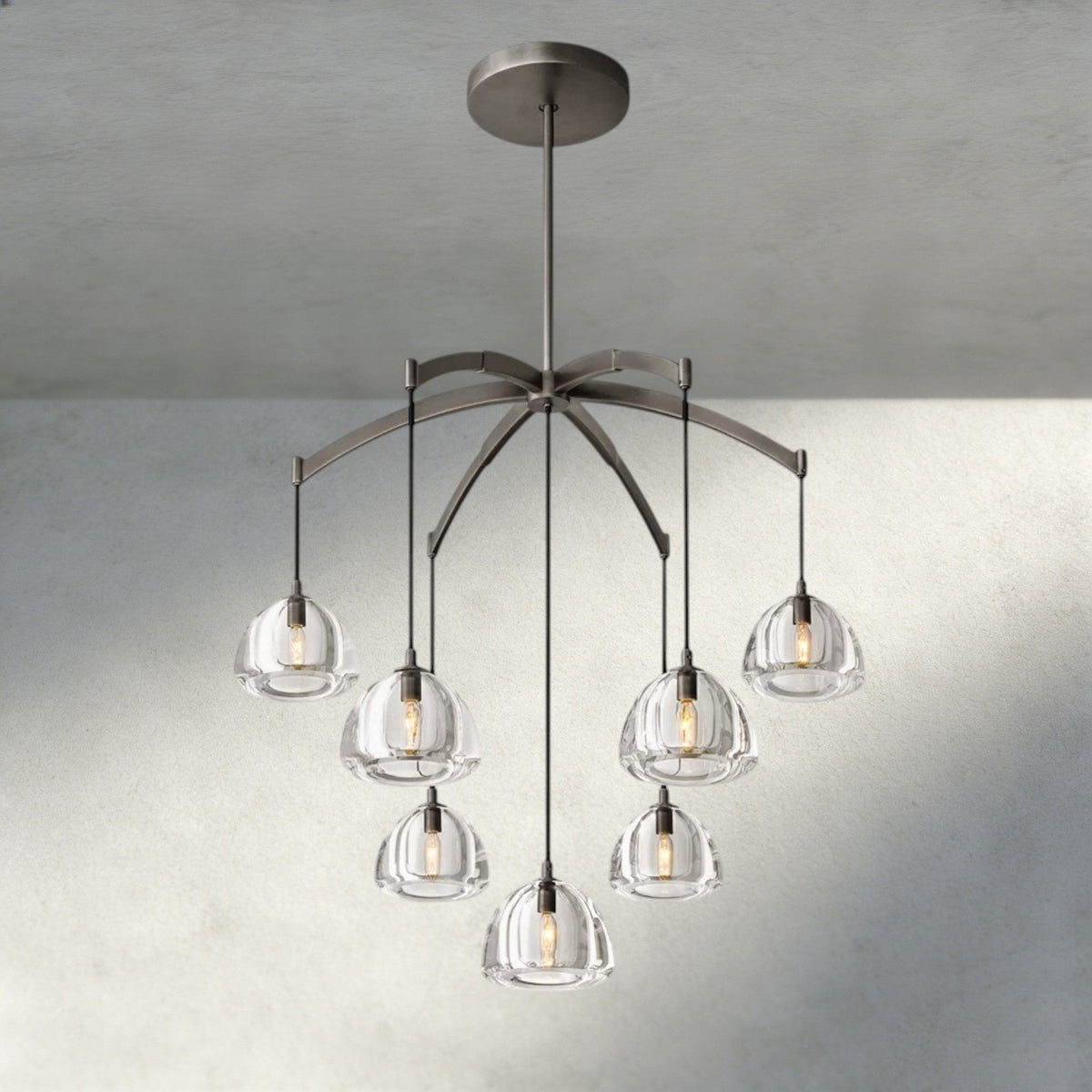 Hemisphere Round Chandelier 36", 48", 60" - Brig