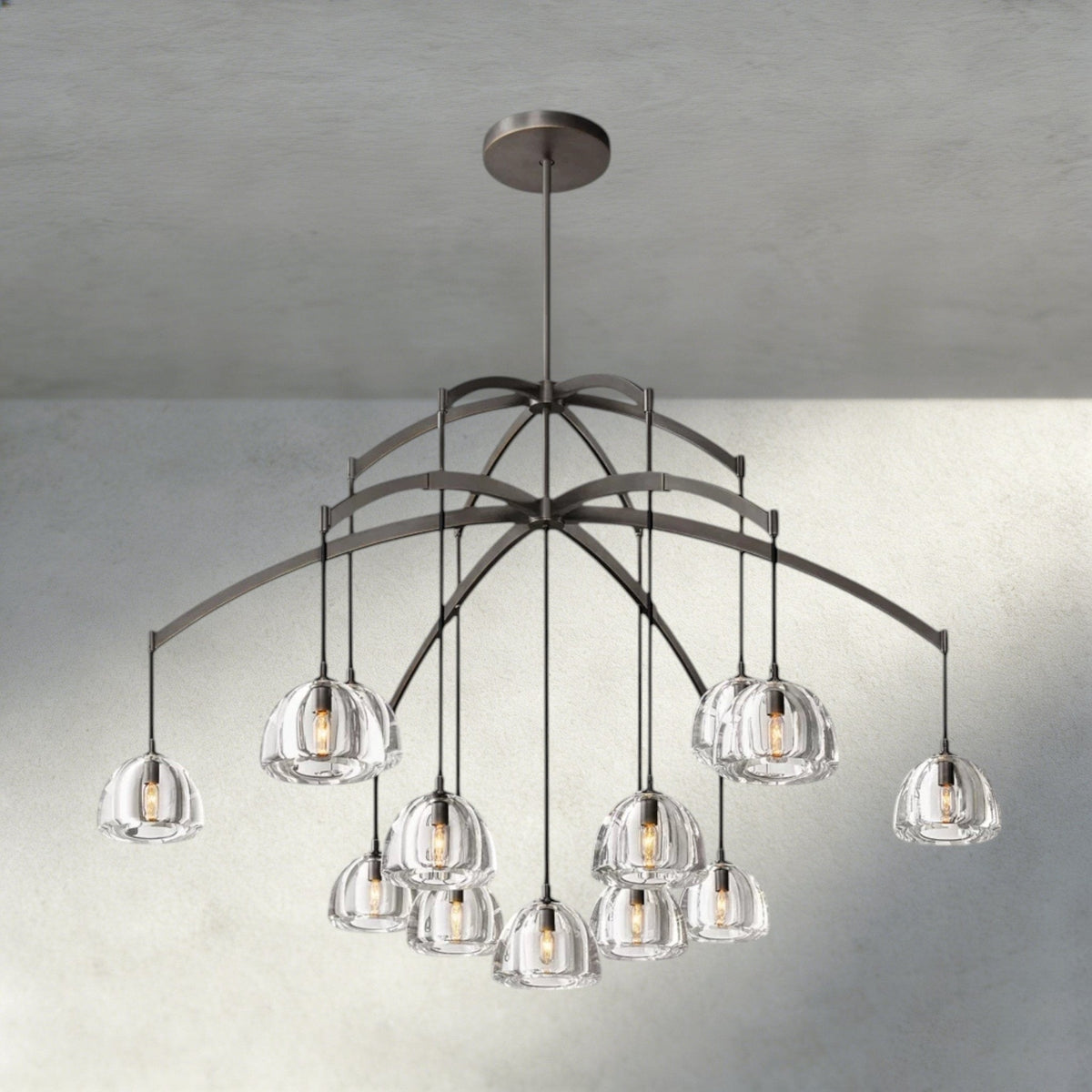 Hemisphere Round Chandelier 36", 48", 60" - Brig