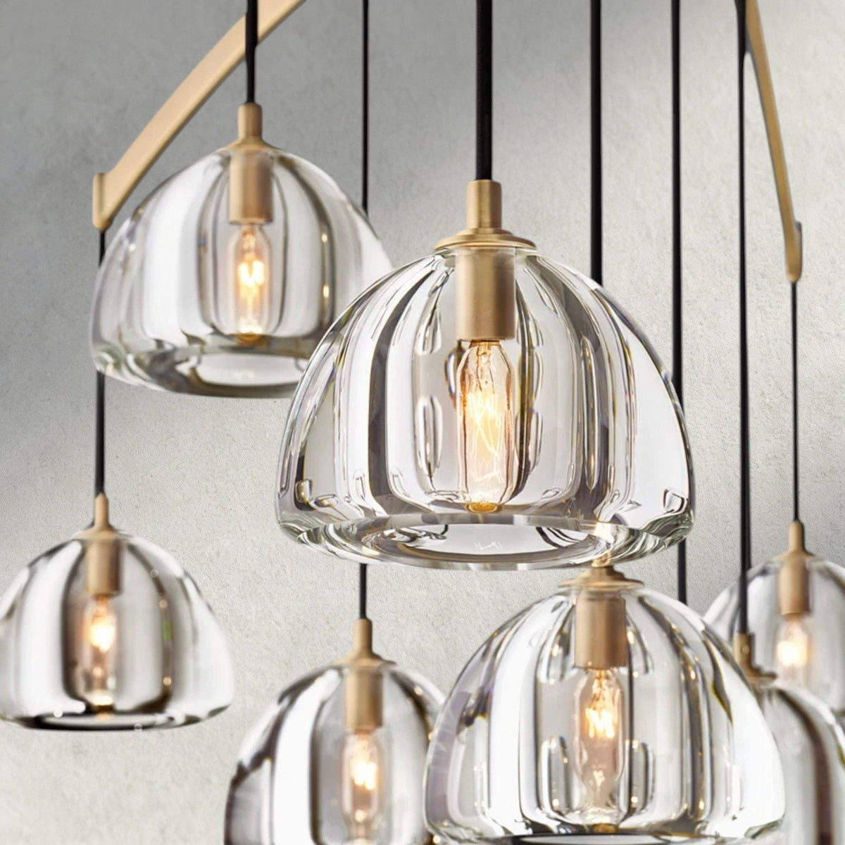 Hemisphere Round Chandelier 36", 48", 60" - Brig