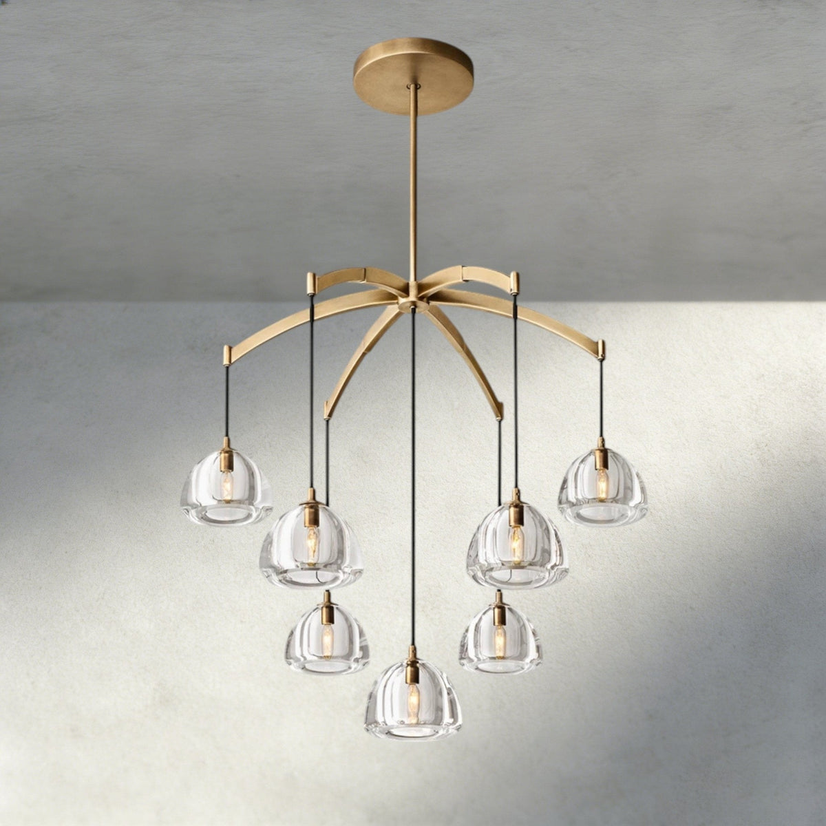 Hemisphere Round Chandelier 36", 48", 60" - Brig