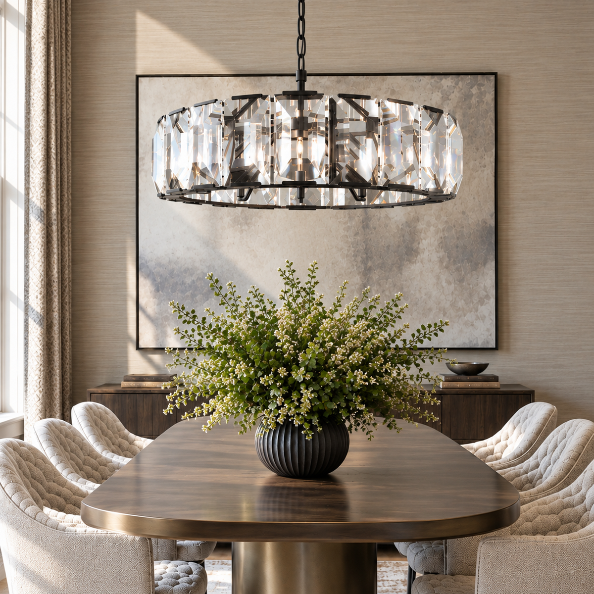 Hadilor Crystal Round Chandelier