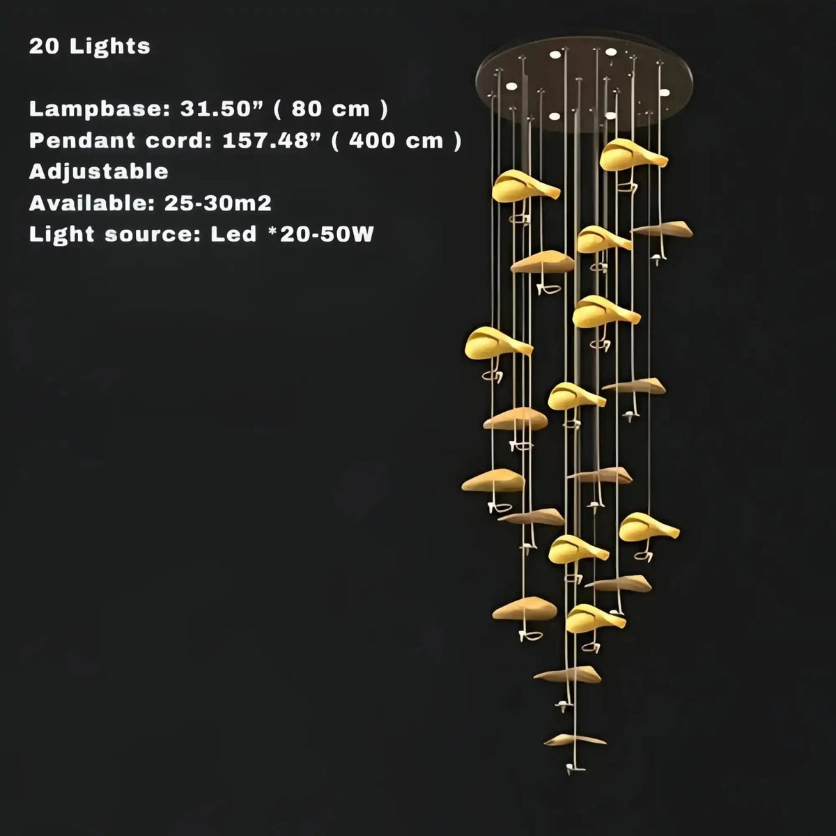 Jenissa Vintage Crystal Staircase Chandelier High Ceiling Luxury Lighting - Brig Lighting