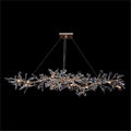 Kotta Fourteen-Light Cut-Crystal Oblong Chandelier - Brig Lighting