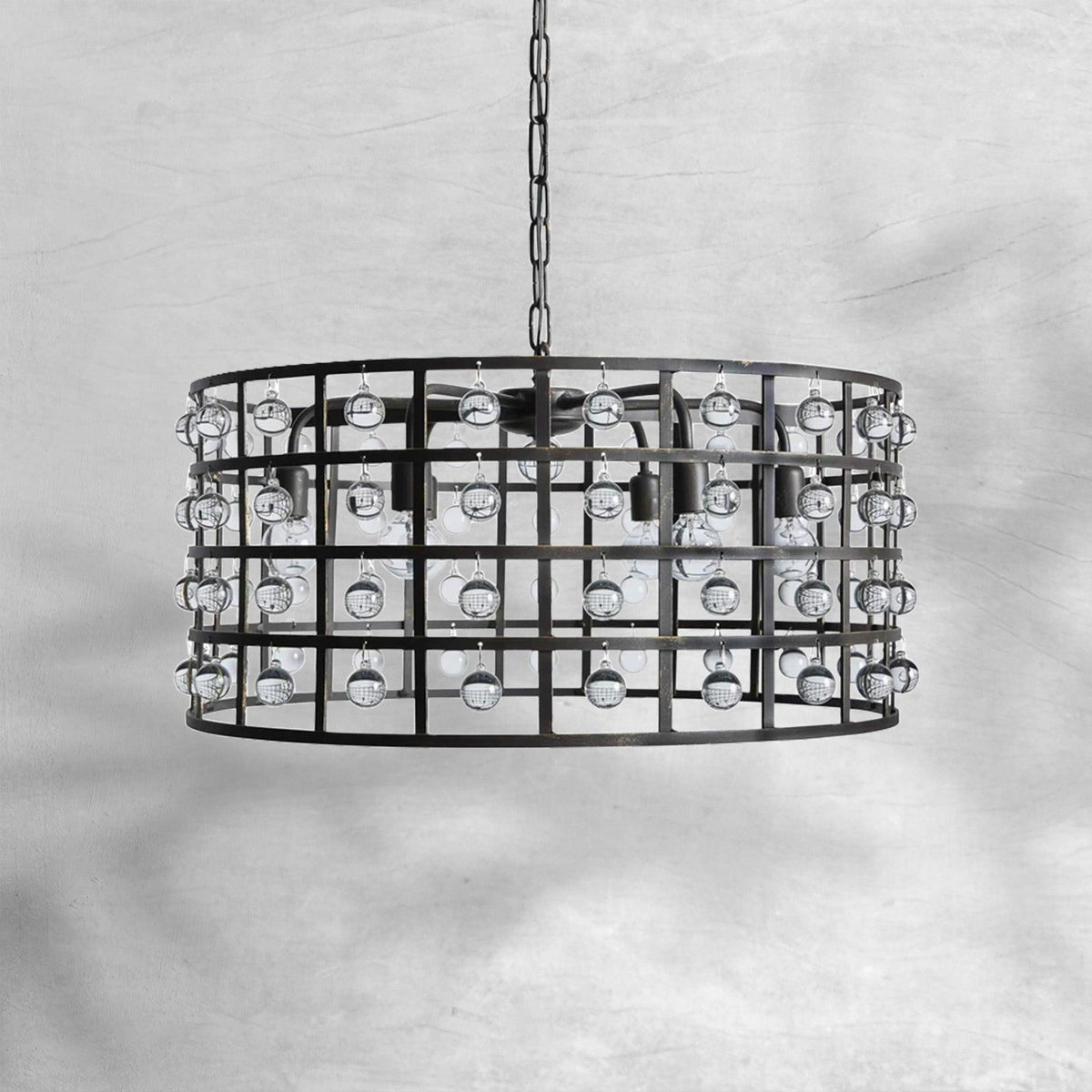 La Cage Round Chandelier 6/8/12 Light - briglamps
