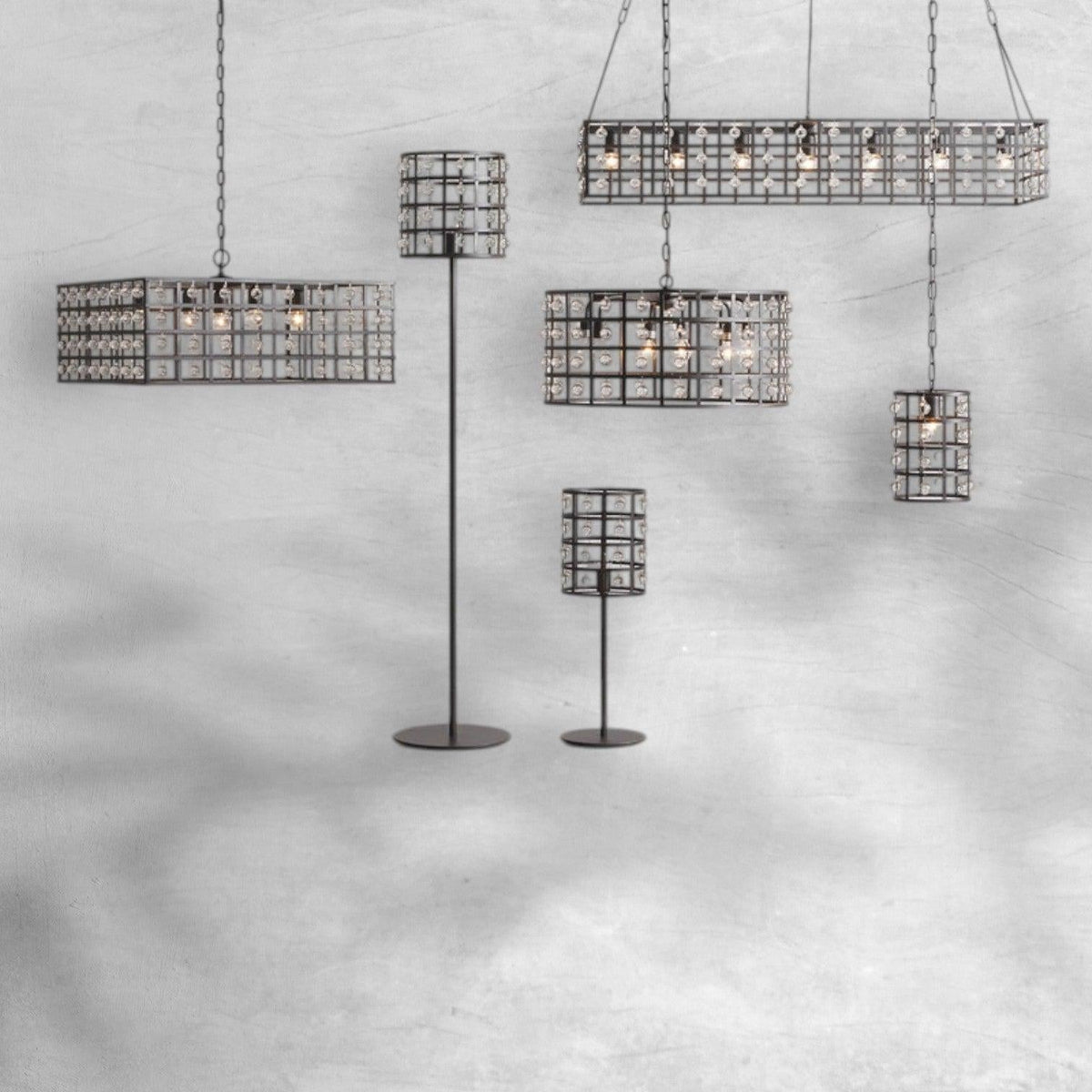 La Cage Round Chandelier 6/8/12 Light - briglamps