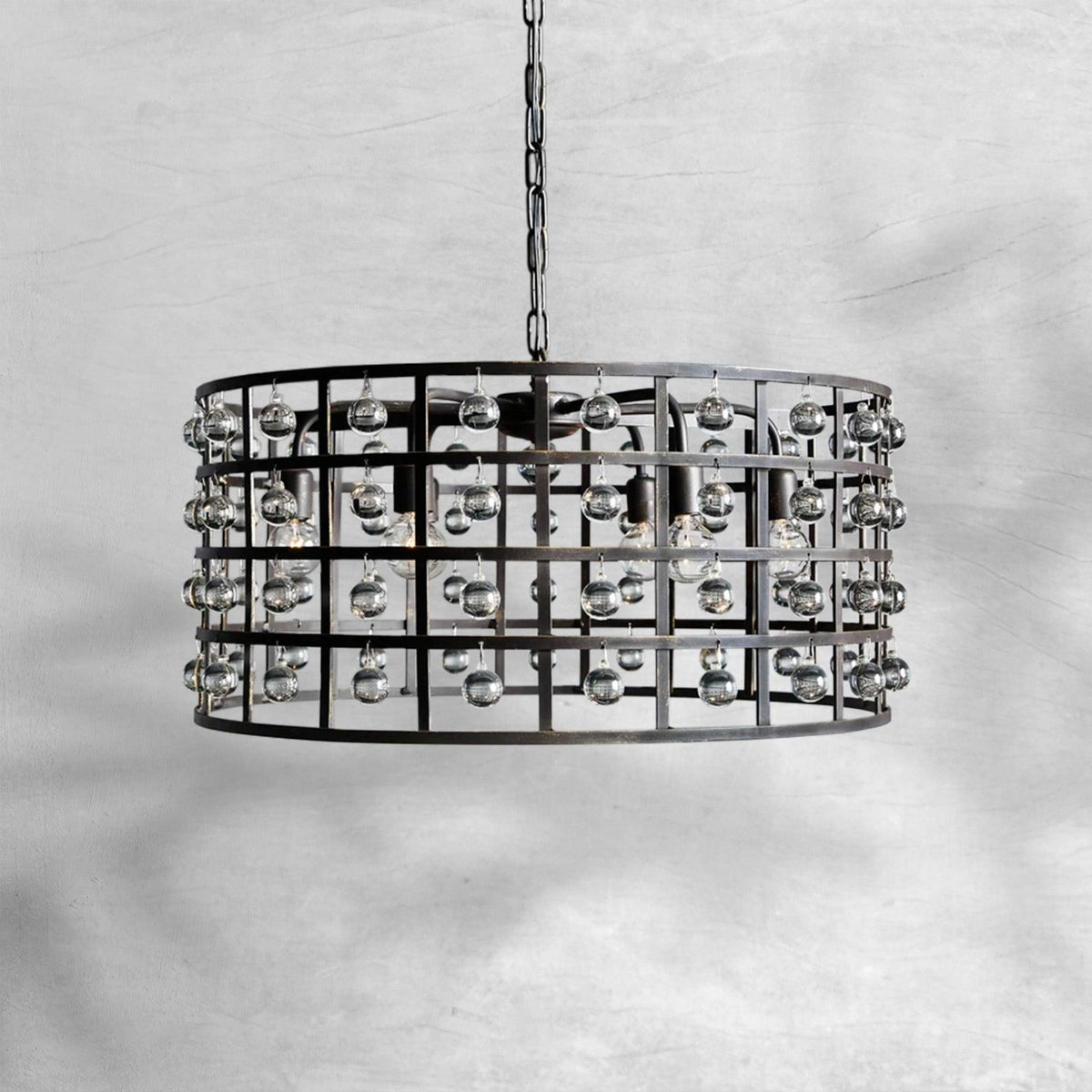 La Cage Round Chandelier 6/8/12 Light - briglamps