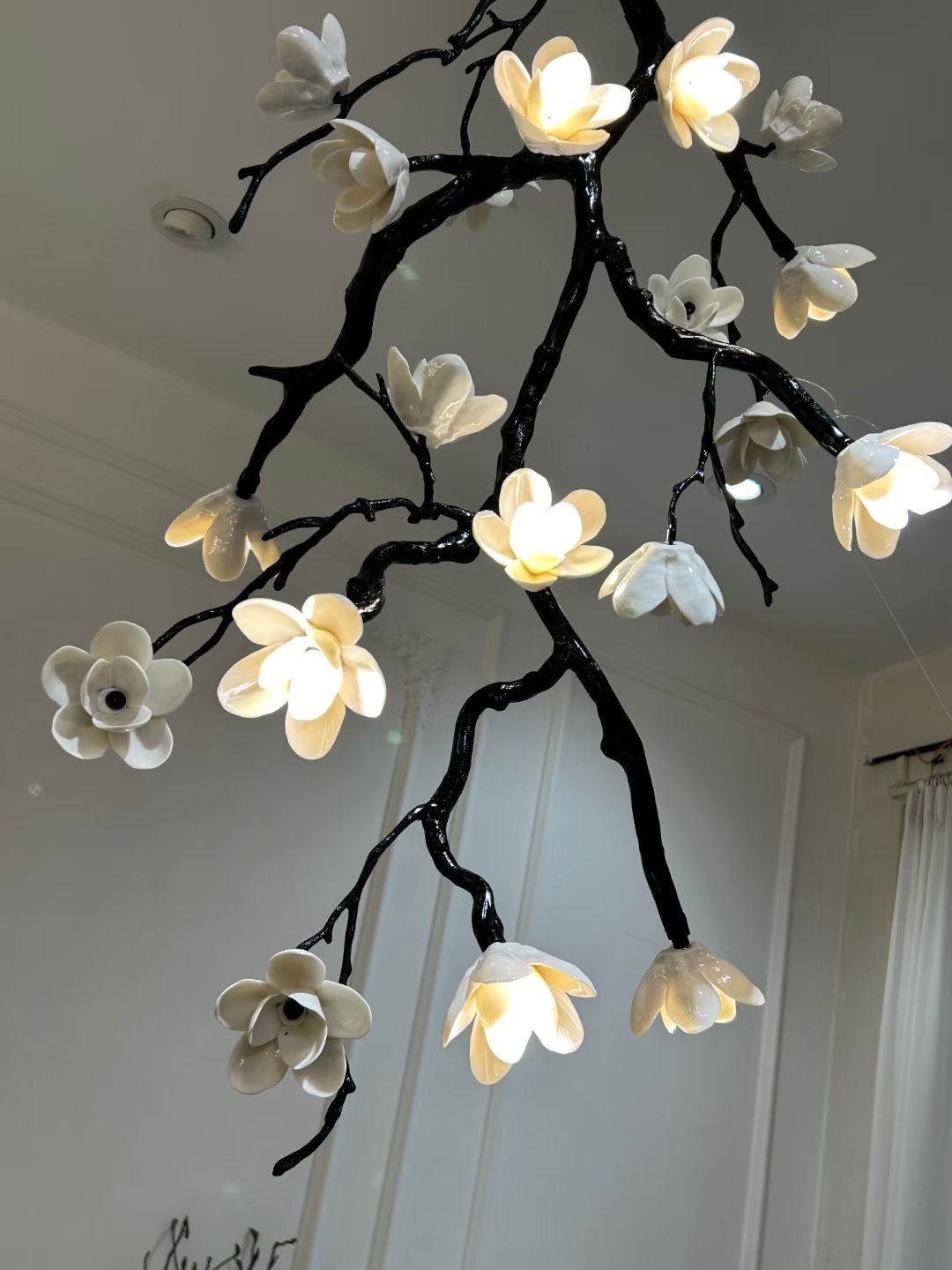 Large Long Branch Flower Chandelier - Brig Lighting