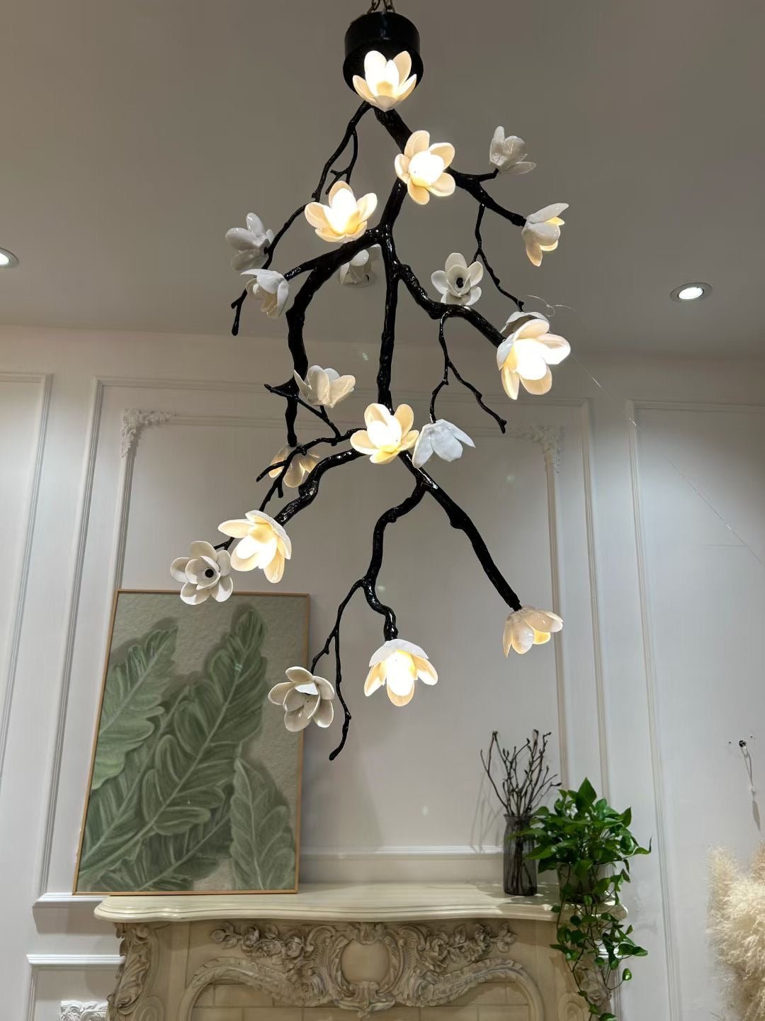 Large Long Branch Flower Chandelier - Brig Lighting