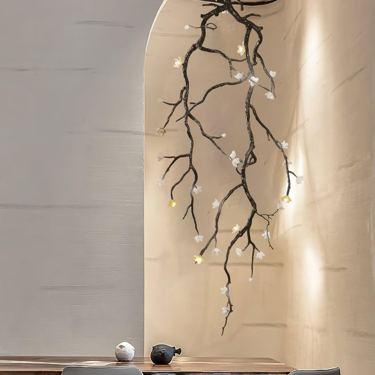 Large Long Branch Flower Chandelier - Brig Lighting