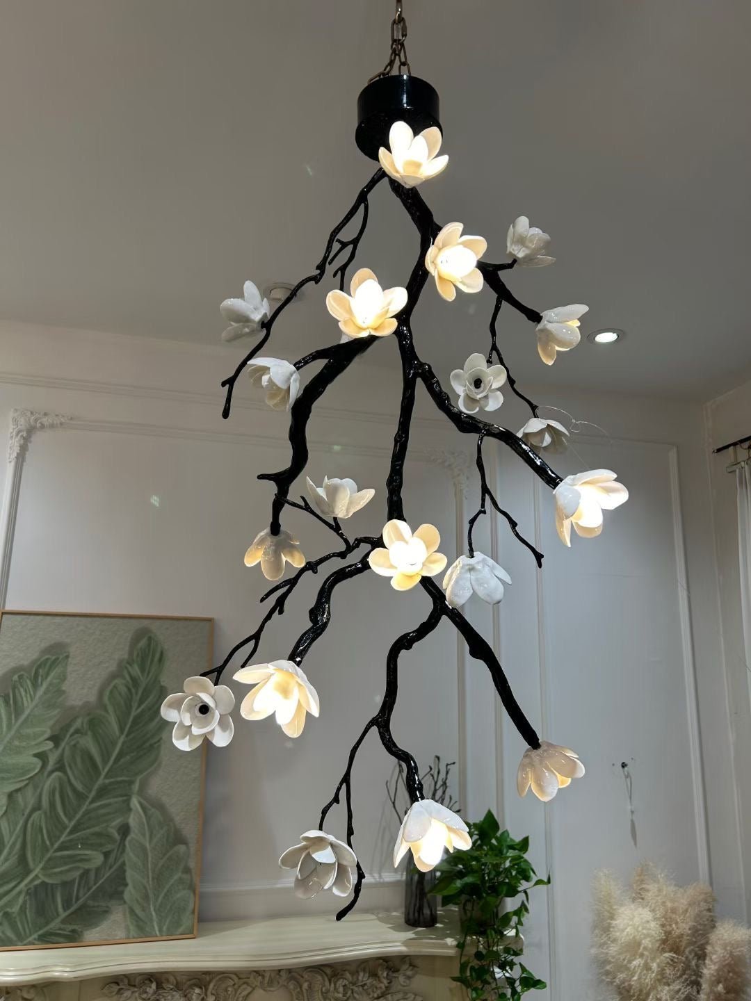 Large Long Branch Flower Chandelier - Brig Lighting