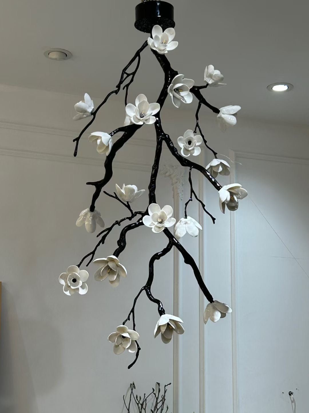 Large Long Branch Flower Chandelier - Brig Lighting