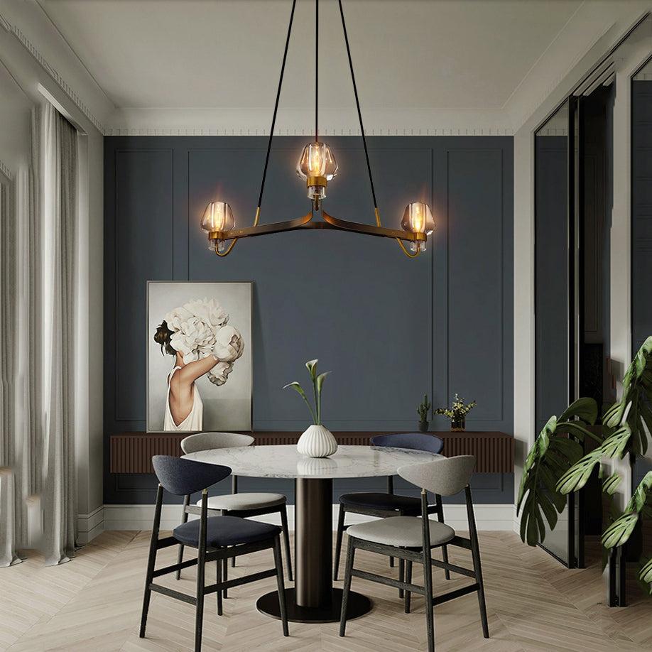 Letitia Crystal Chandelier 3 Light - Brig Lighting