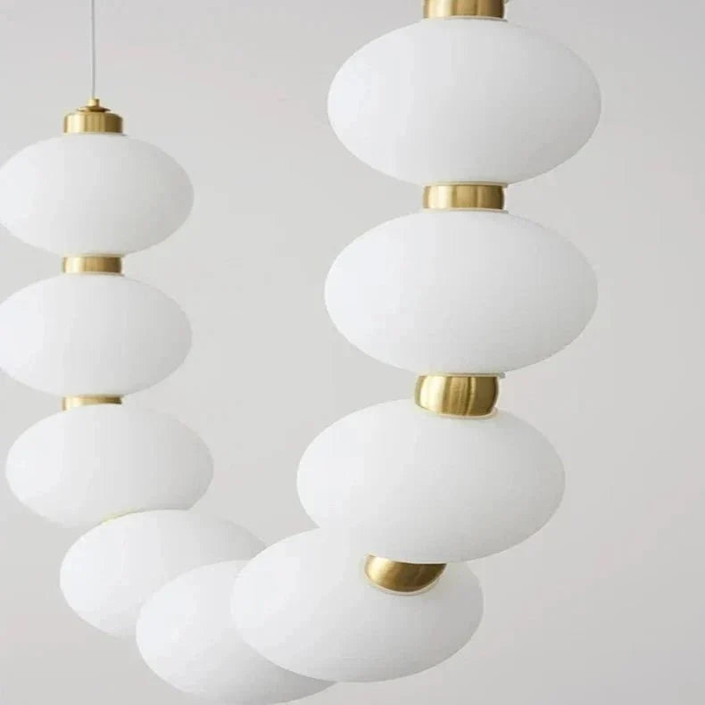 Lexi Modern Necklace Chandelier Acrylic Orb Statement Chandelier - Brig Lighting