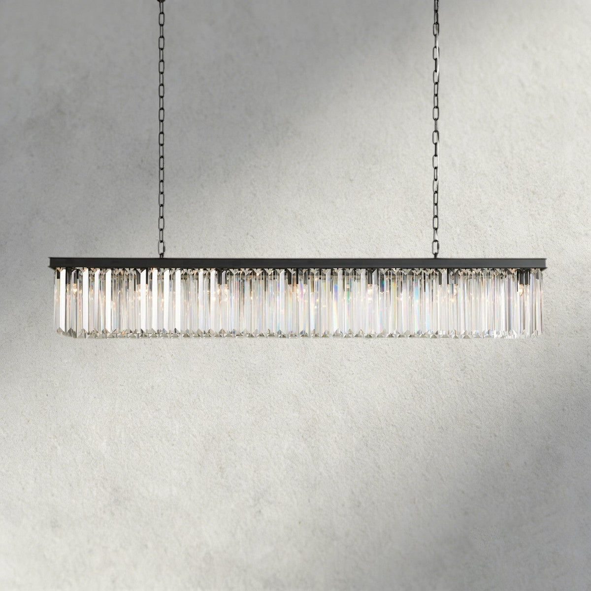 Leyland Rectangular Chandelier 60", 71.5" - Brig