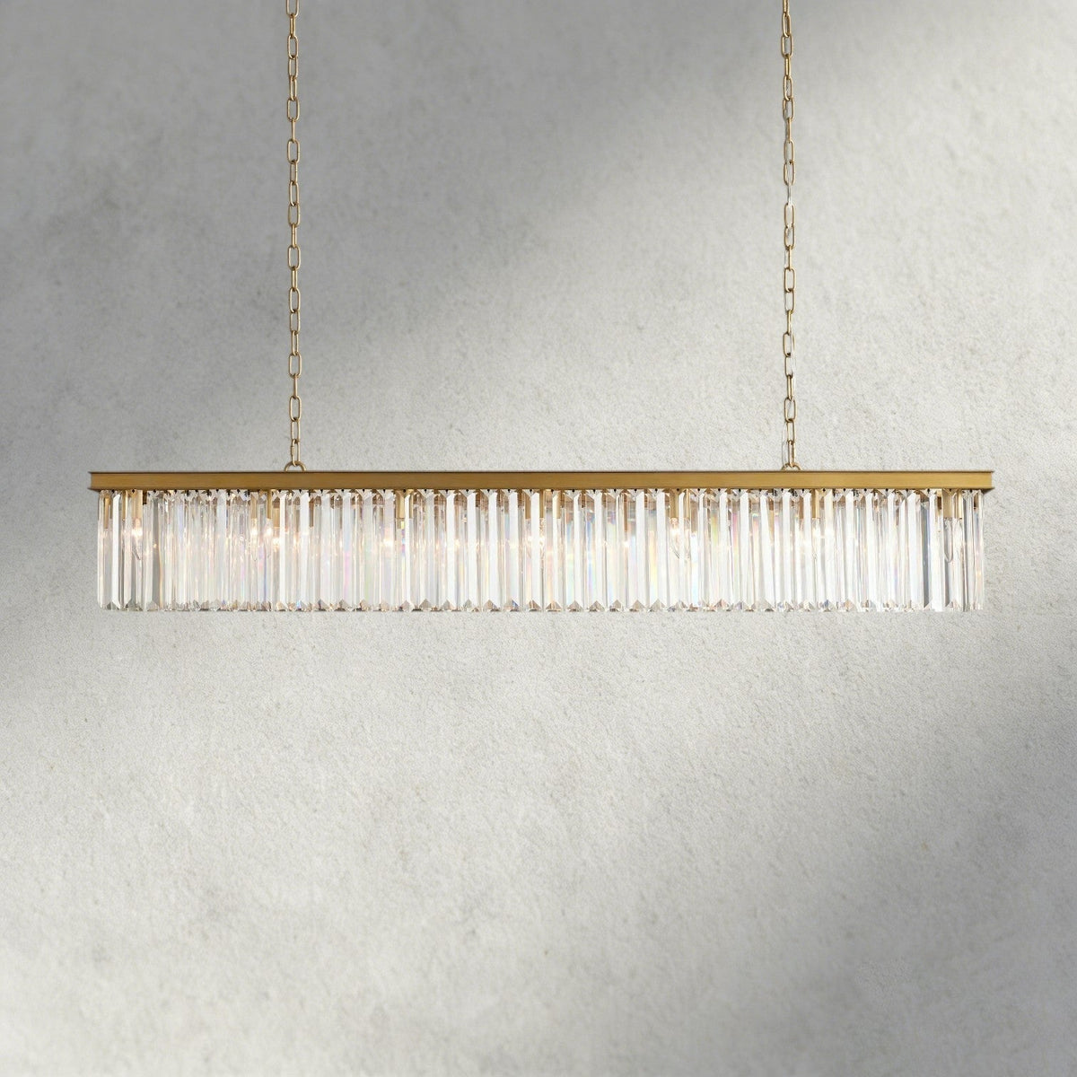 Leyland Rectangular Chandelier 60", 71.5" - Brig