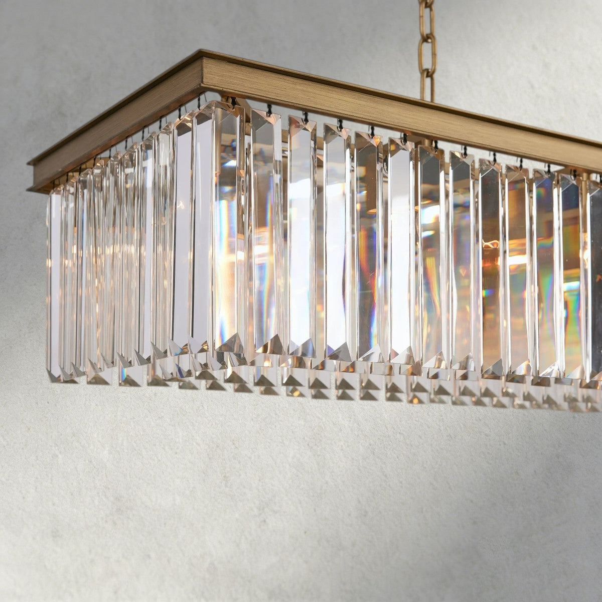 Leyland Rectangular Chandelier 60", 71.5" - Brig