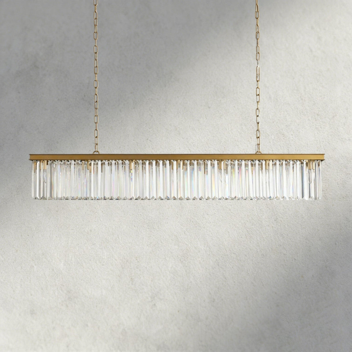 Leyland Rectangular Chandelier 60", 71.5" - Brig
