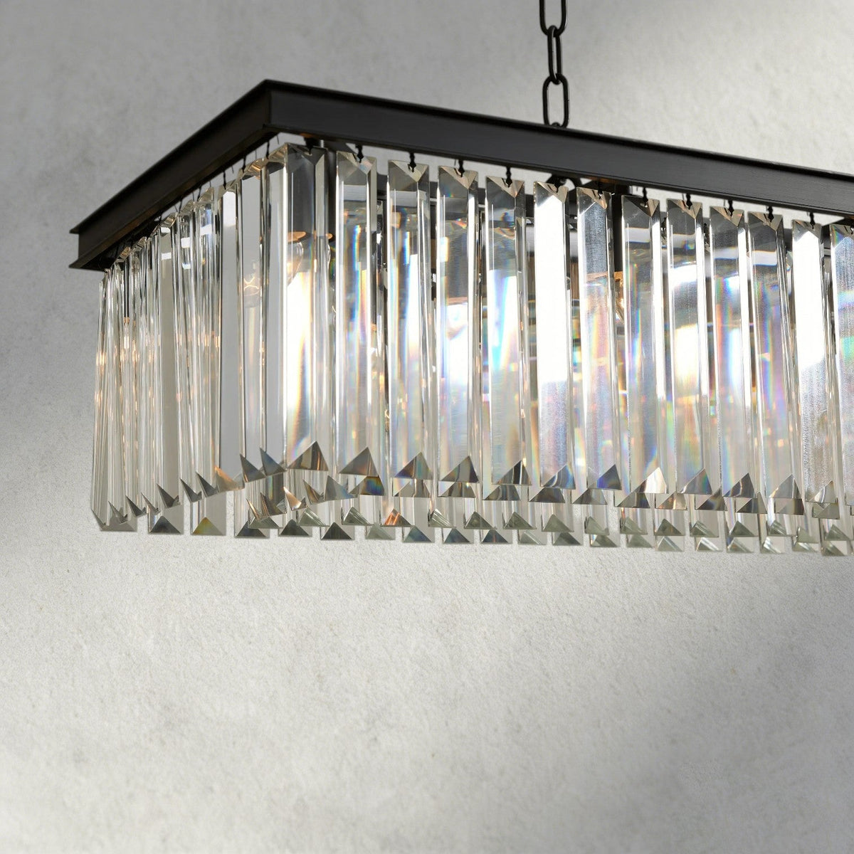 Leyland Rectangular Chandelier 60", 71.5" - Brig