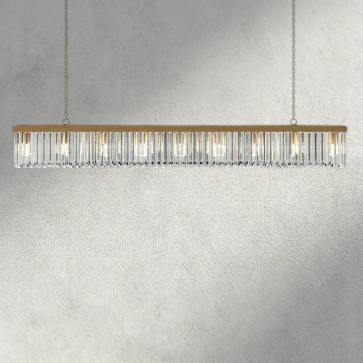 Leyland Rectangular Chandelier 60", 71.5" - Brig