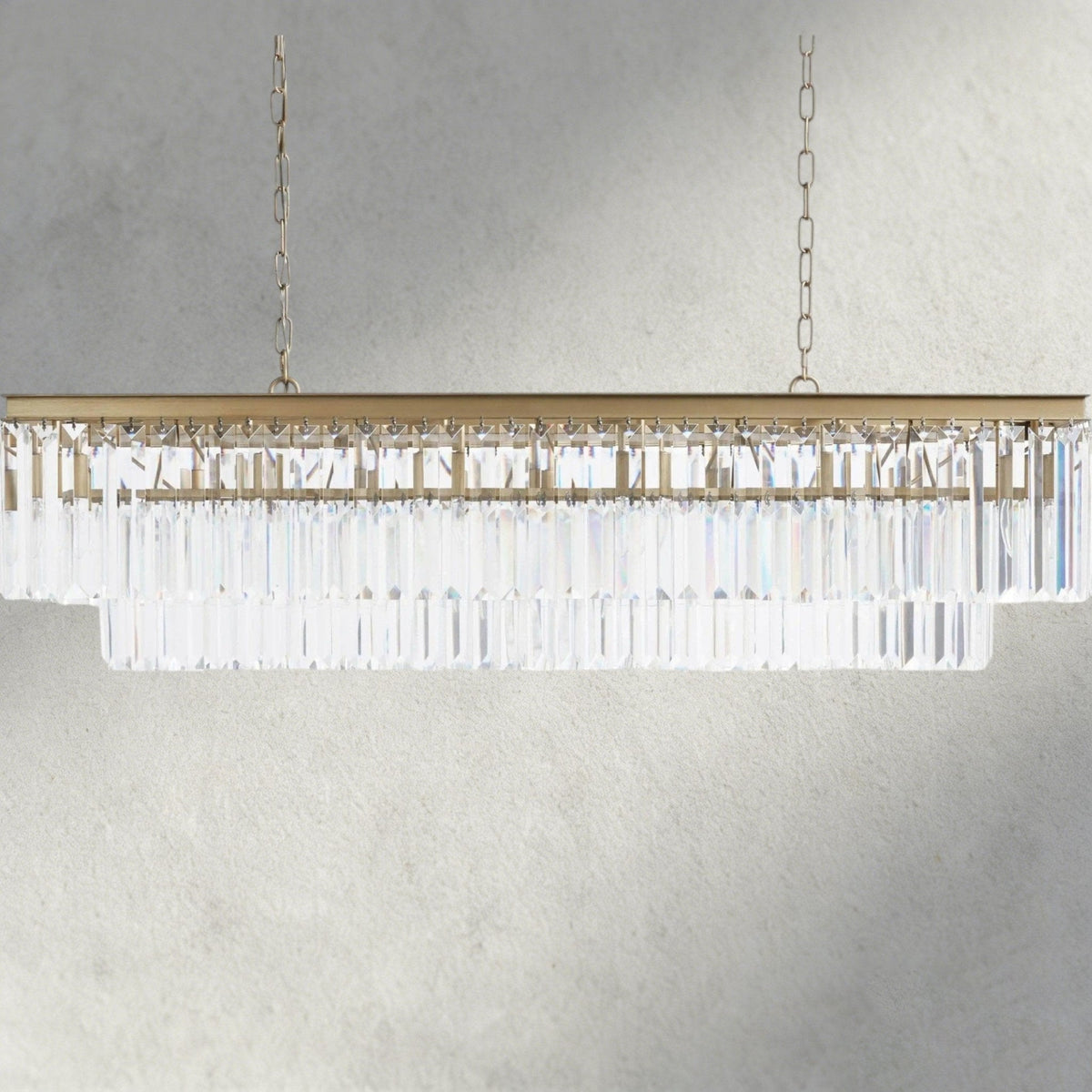 Leyland Tiered Rectangular Chandelier - Brig