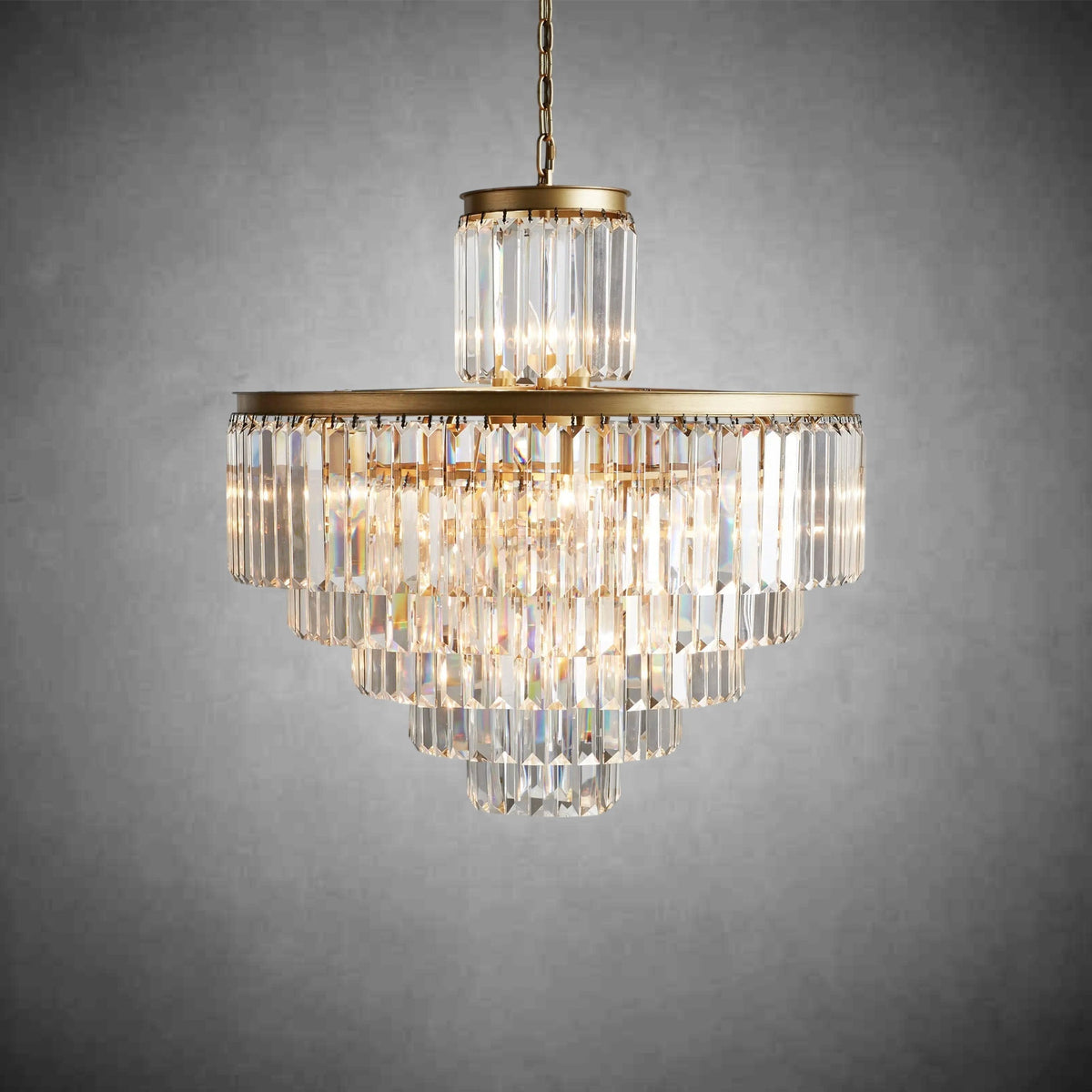 Leyland Tiered Round Chandelier Lighting - briglamps