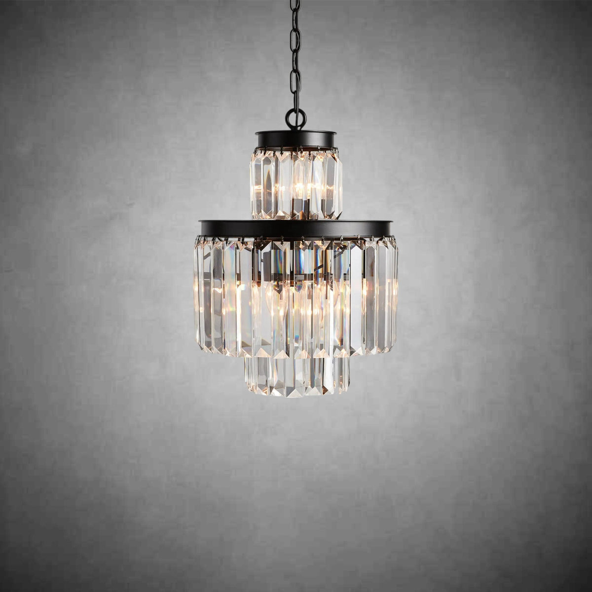Leyland Tiered Round Chandelier Lighting - briglamps