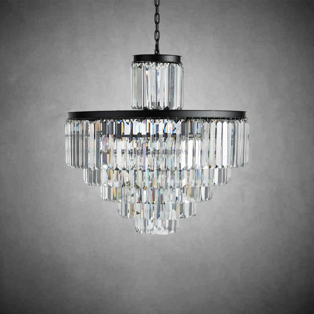 Leyland Tiered Round Chandelier Lighting - briglamps