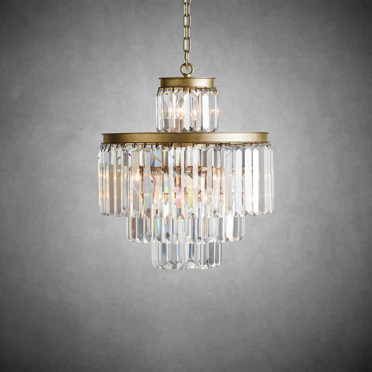 Leyland Tiered Round Chandelier Lighting - briglamps