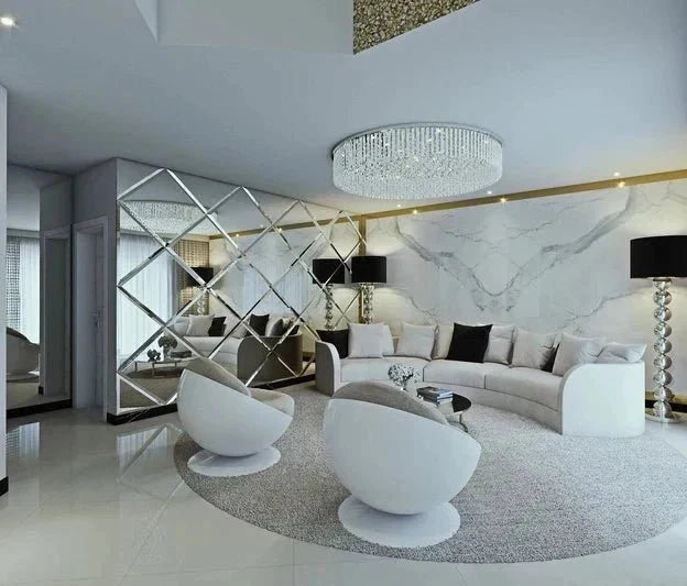Light Luxury Round/Oval Flush Mount Crystal Chandelier - Brig Lighting
