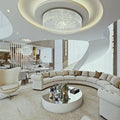 Light Luxury Round/Oval Flush Mount Crystal Chandelier - Brig Lighting