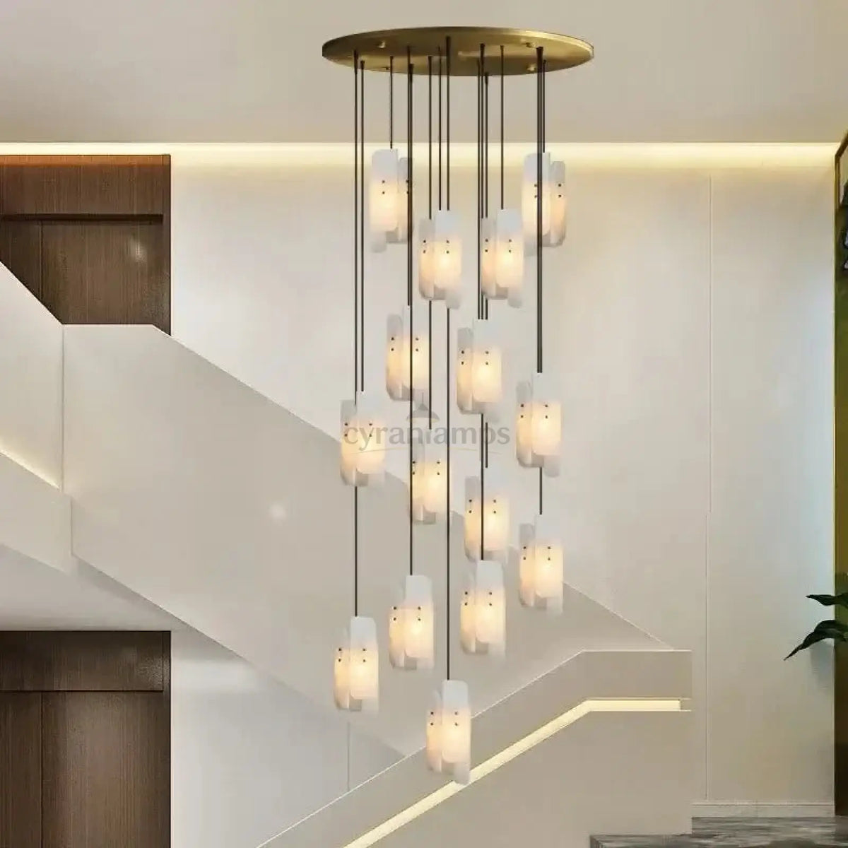 Lunara Marble Chandelier - briglamps