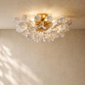 Lunarian Flush Mount - Brass / Ivory