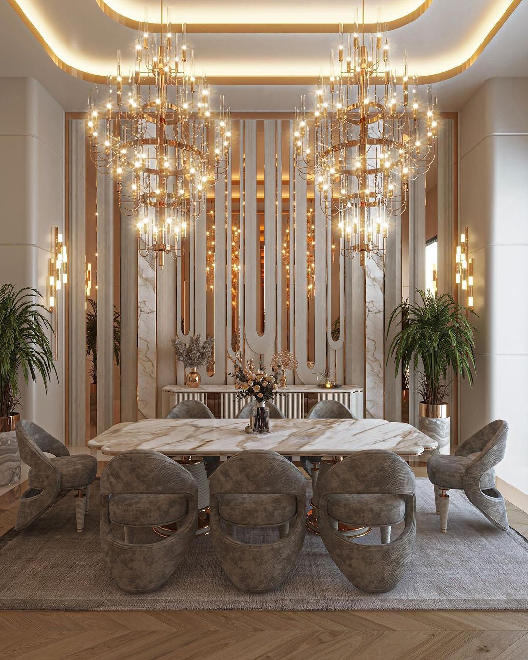 Luxury 5 - Tier Crystal Rods Luxury Gala Chandelier - briglamps