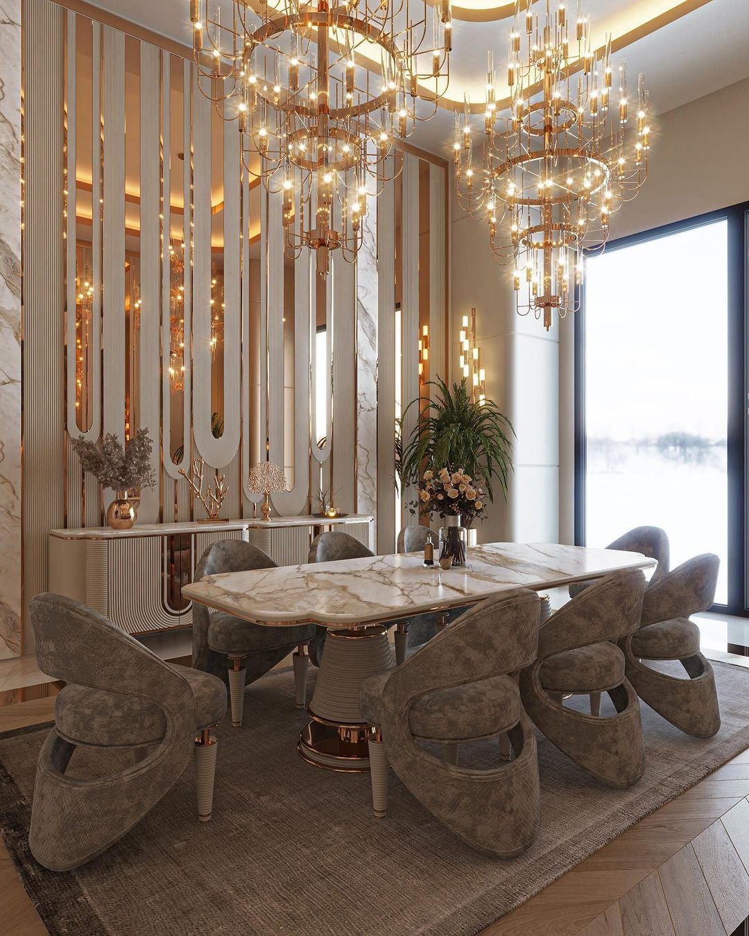 Luxury 5 - Tier Crystal Rods Luxury Gala Chandelier - briglamps