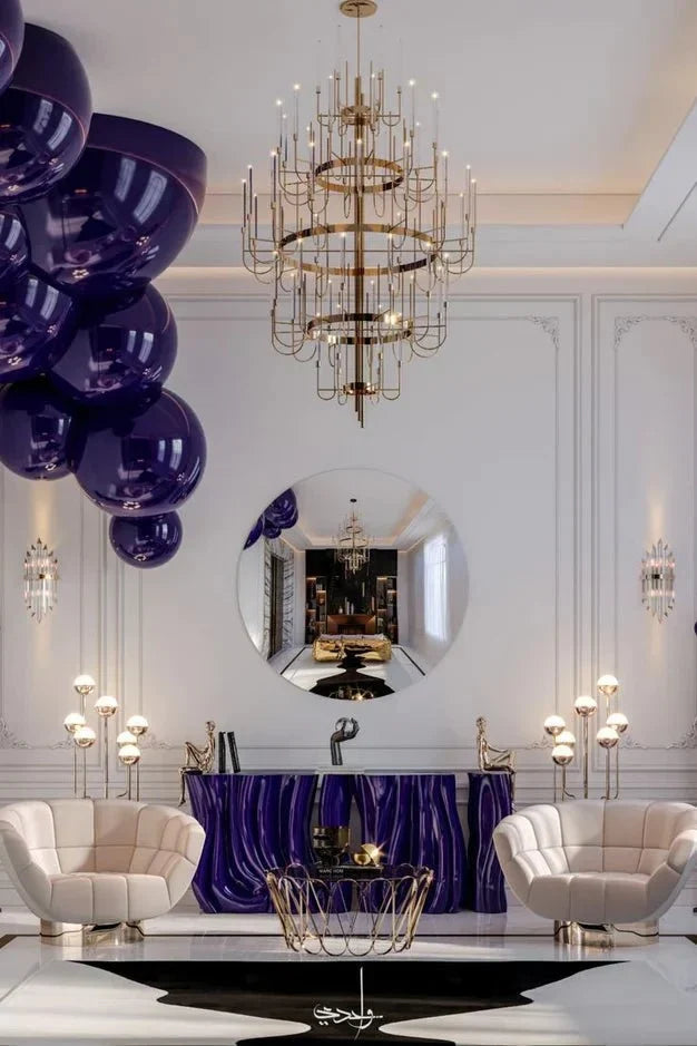 Luxury 5 - Tier Crystal Rods Luxury Gala Chandelier - briglamps
