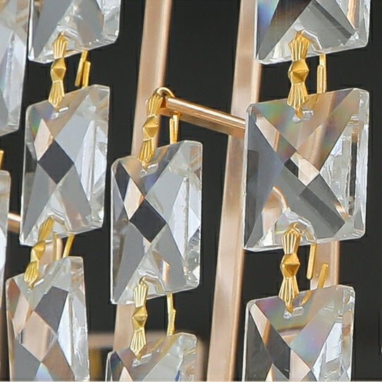 Luxury Hotel Hallway Ceiling Lighting Fixture Large Round Crystal Chandelier For Foyer Living Room Staircase - briglamps