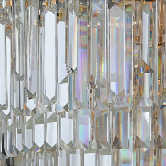 Luxury Hotel Hallway Ceiling Lighting Fixture Large Round Crystal Chandelier For Foyer Living Room Staircase - briglamps