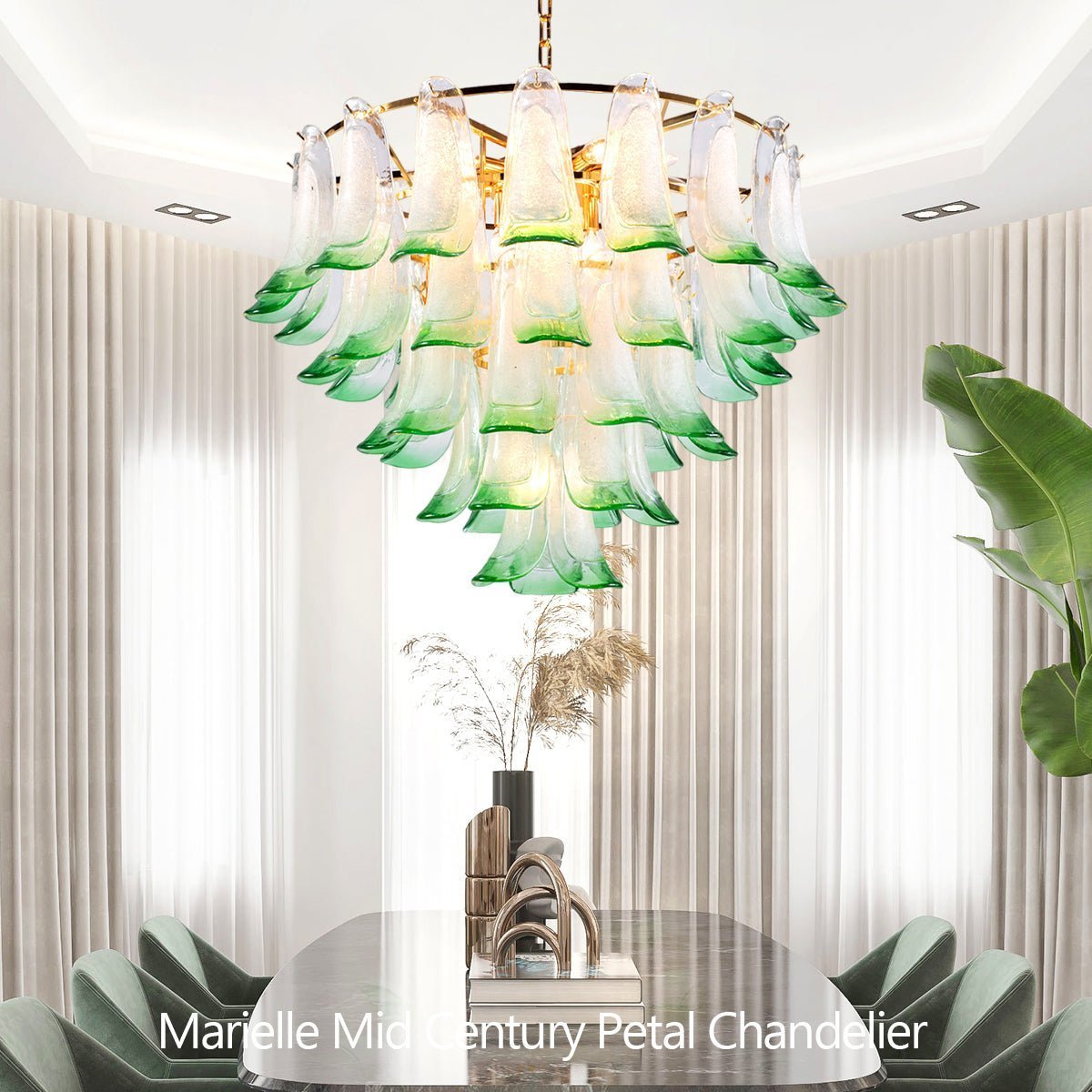 Marielle Mid Century Petal Chandelier - Brig Lighting