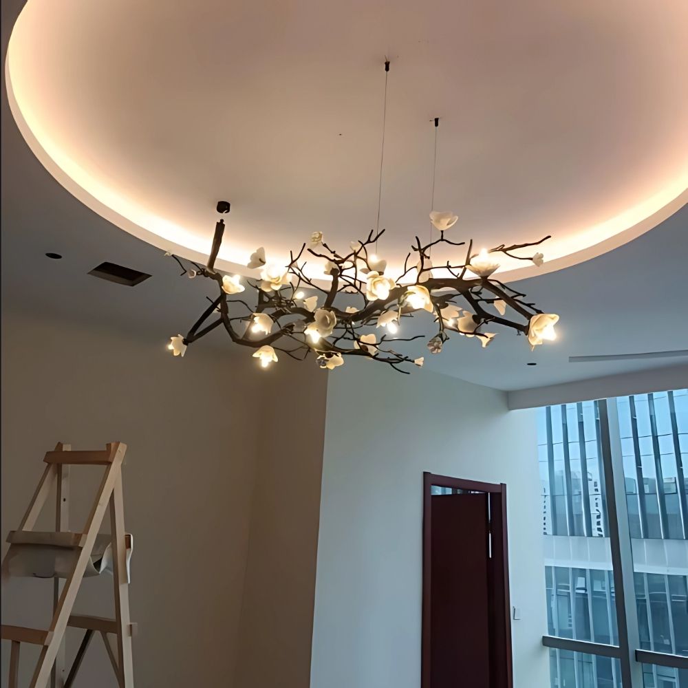 Minas Rustic Tree Branch Chandelier - Brig Lighting