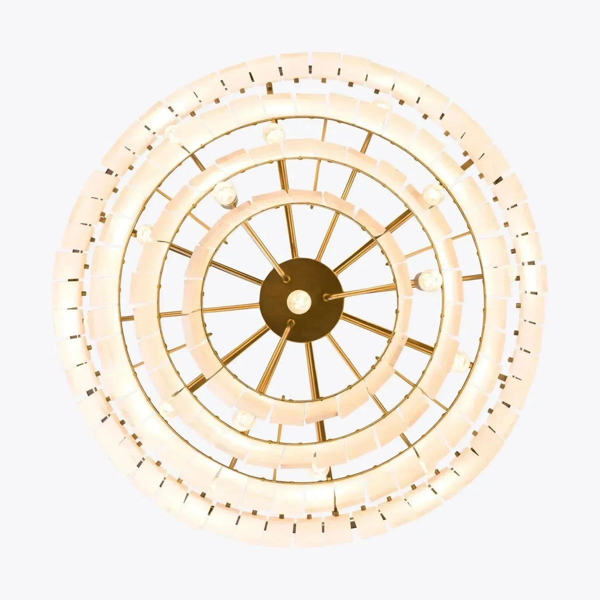 Modern Alabaster Tiered Chandelier - Brig Lighting