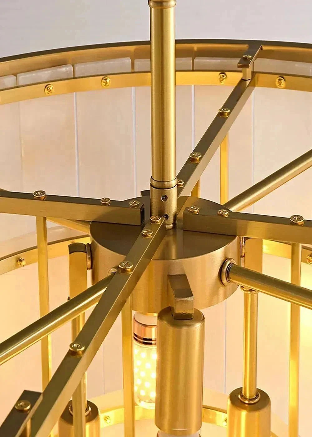 Modern Alabaster Tiered Chandelier - Brig Lighting