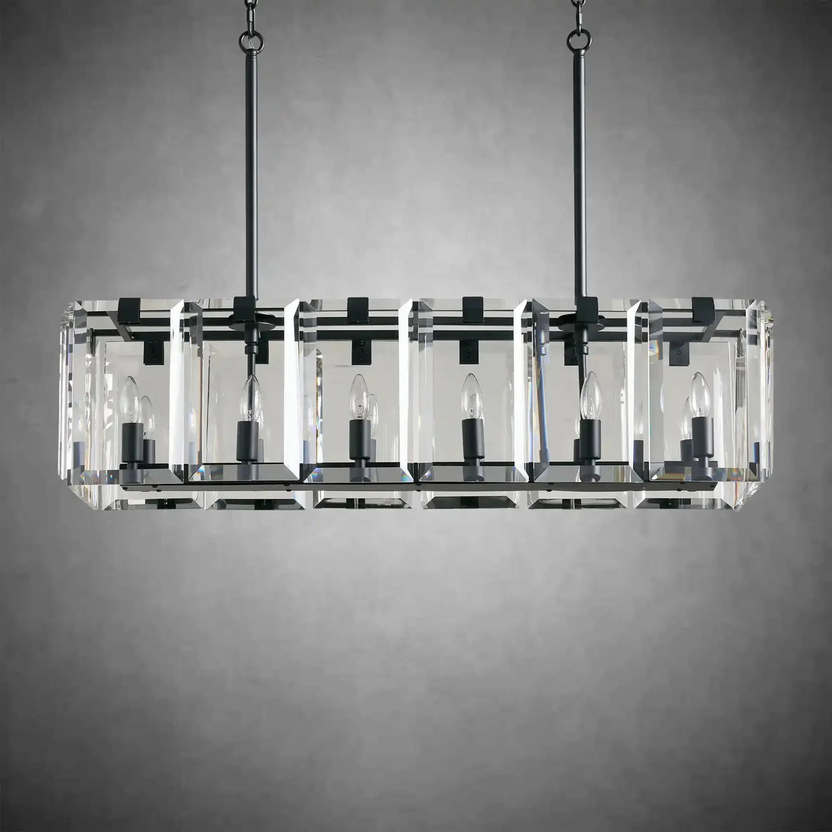 Modern Amaya Rectangular Chandelier - briglamps