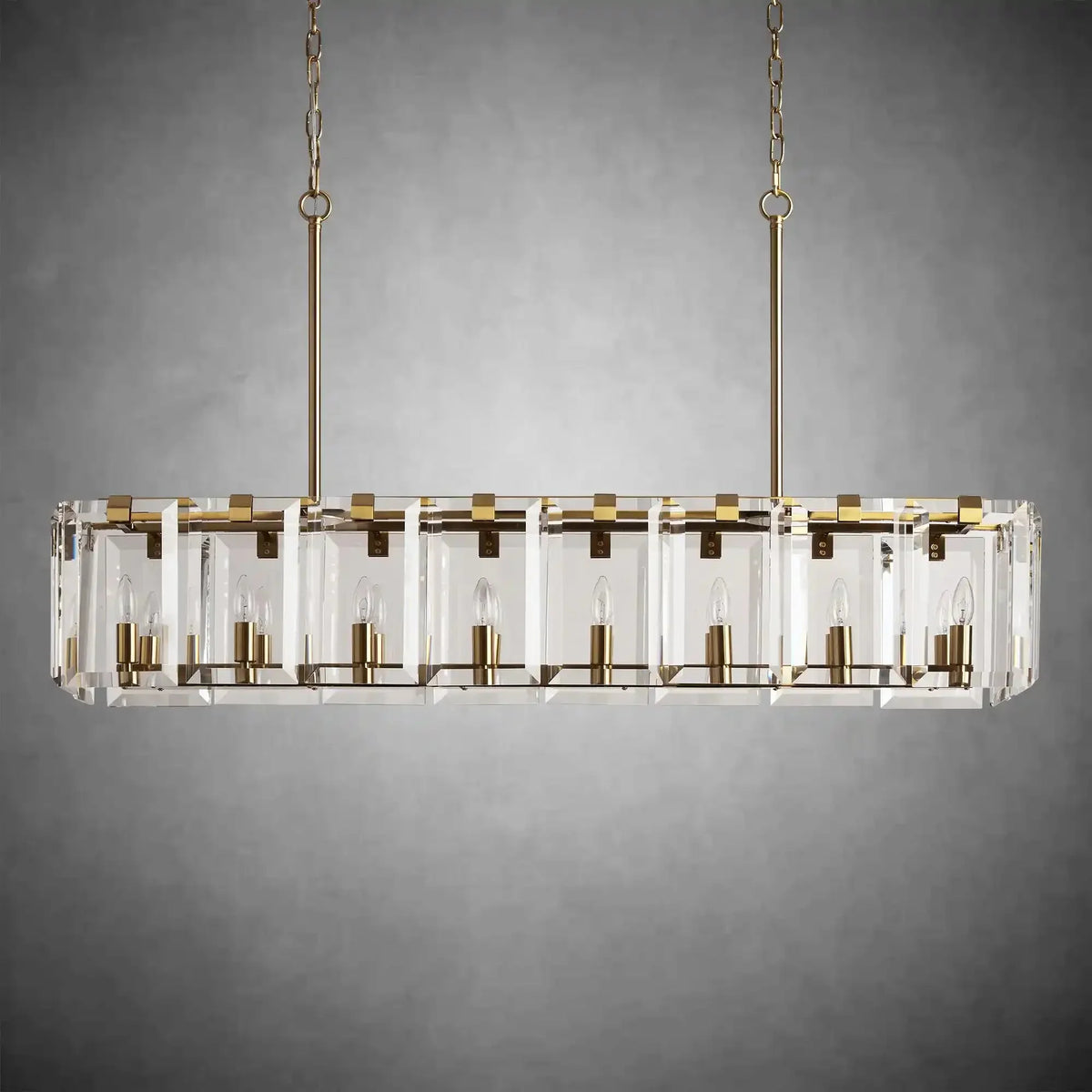 Modern Amaya Rectangular Chandelier - briglamps