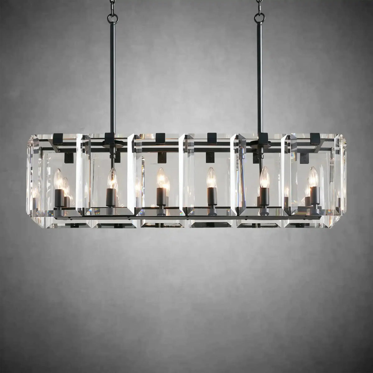 Modern Amaya Rectangular Chandelier - briglamps