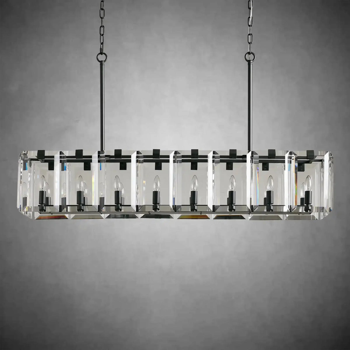 Modern Amaya Rectangular Chandelier - briglamps