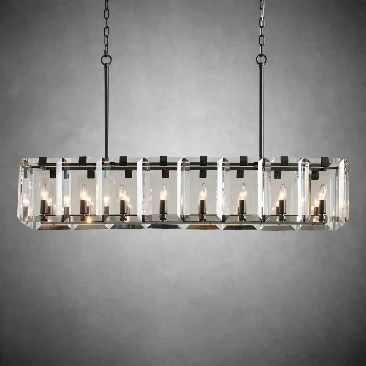 Modern Amaya Rectangular Chandelier - briglamps