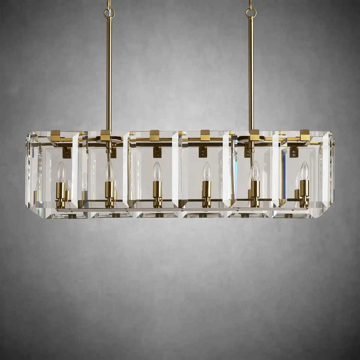 Modern Amaya Rectangular Chandelier - briglamps