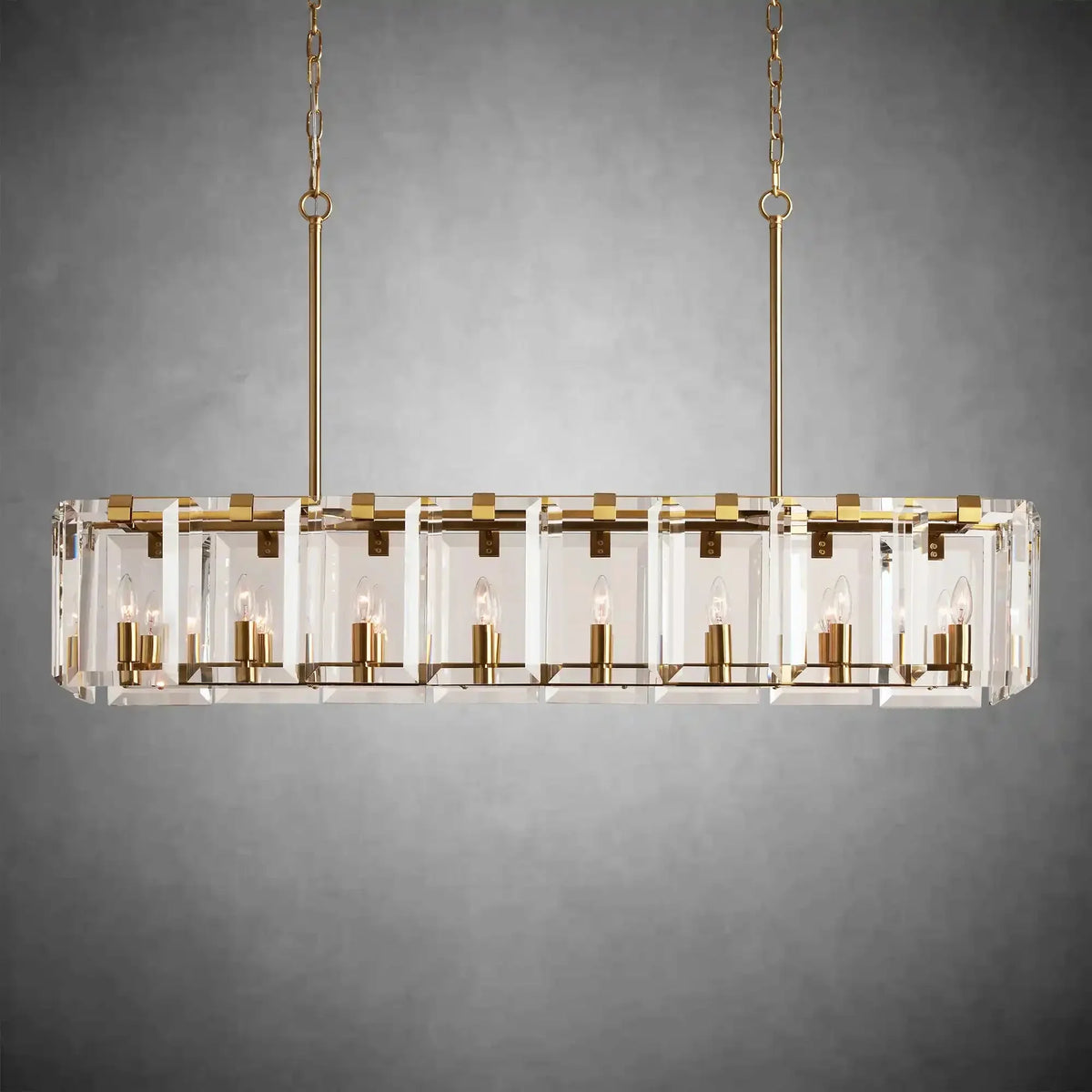 Modern Amaya Rectangular Chandelier - briglamps
