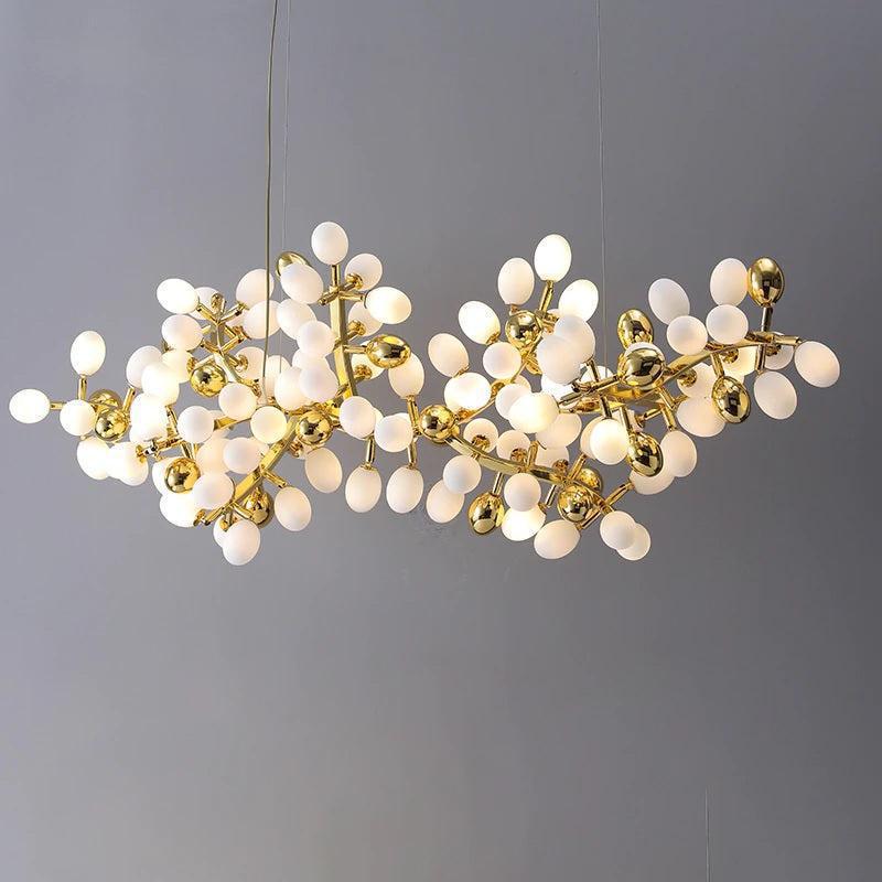 Modern Artistic Linear Grape Chandelier - Brig Lighting